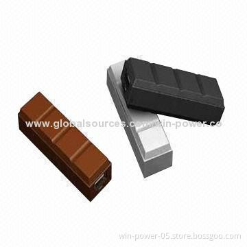 Chocolate Power Banks, Used for All Mobile Phones, iPhone, iPad, Samsung, OEM Colors Available